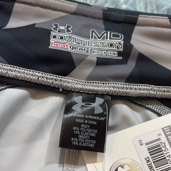 NWT Under Armour Heatgear UA Running Fitted Tough Run Printed Capri Sz M - Picture 5 of 9